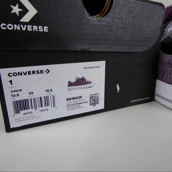 Converse Double Tongue Maddie All Star Sneaker NIB - Picture 7 of 7